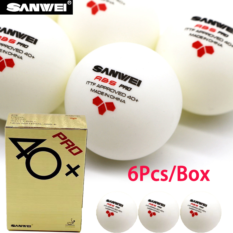 Ping Pong Ball Set - SANWEI ABS PRO 3-Star 40+ pelotas