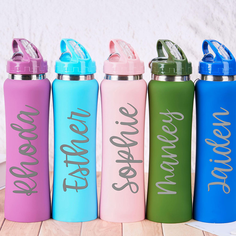 Name Sports Equipment - Botella de agua de acero inoxidable