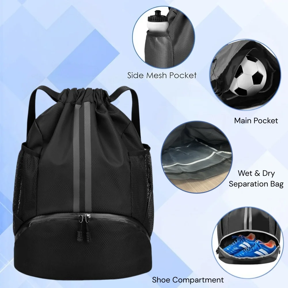 Mochila deportiva con cordón,  - Sports Equipment Storage reseña y precio