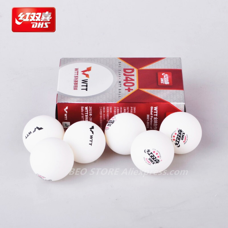 DHS DJ40 + 3-Star WTT competic - Ping Pong Ball Set reseña y precio