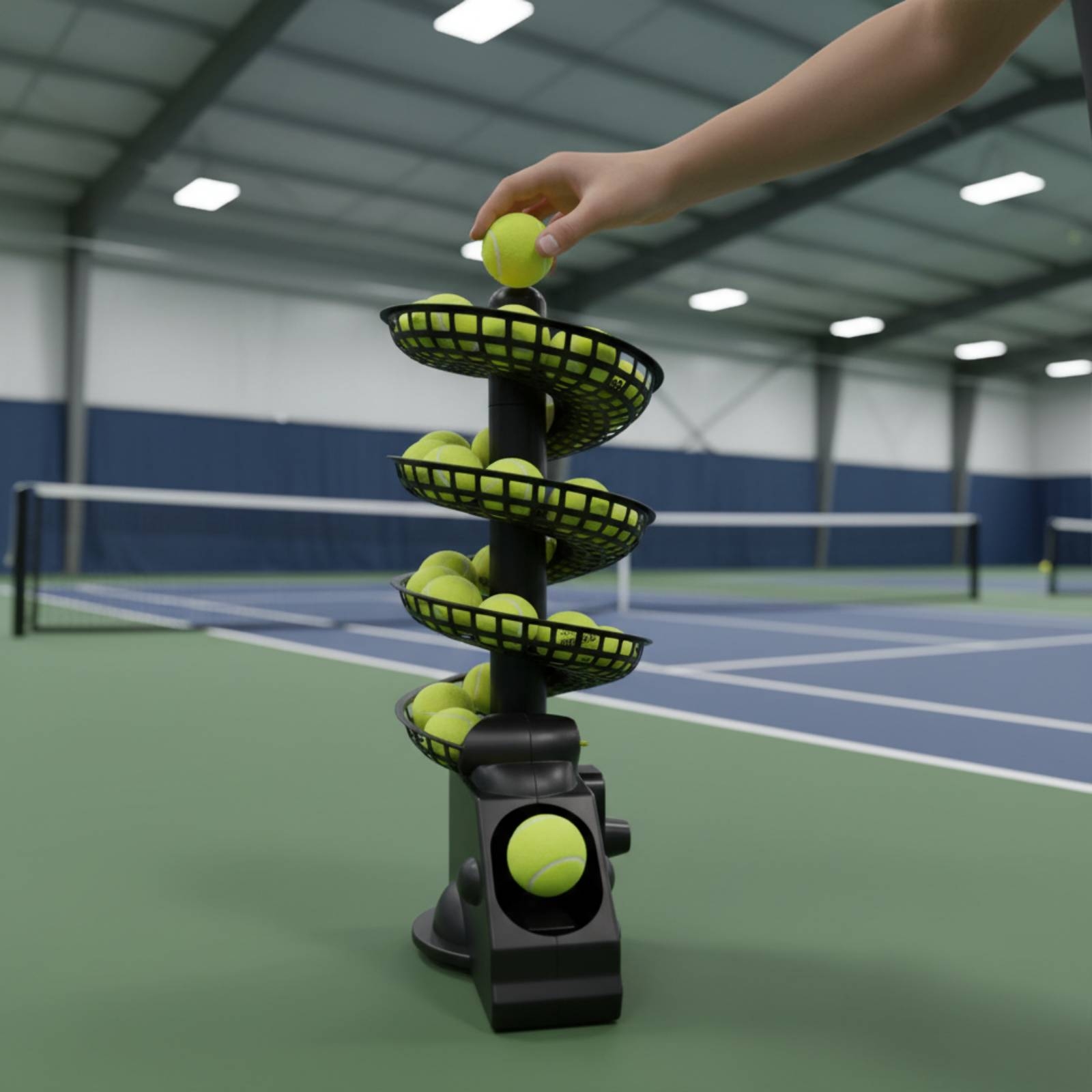 Máquina Portátil Lanza Pelotas - Sports Equipment Tennis reseña y precio