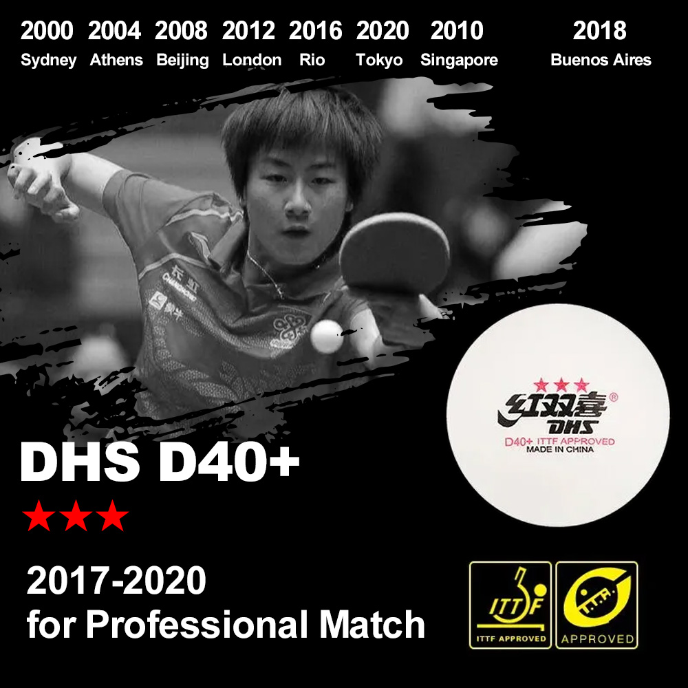 DHS D40+ DJ40+ Pelotas de Ping - Ping Pong Ball Set reseña y precio