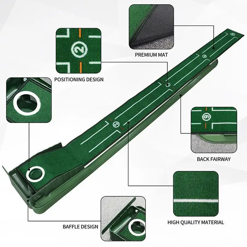 Mini tapete de Putter verde de - Golf Putting Mat reseña y precio