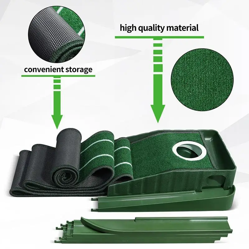 Mini tapete de Putter verde de - Golf Putting Mat reseña y precio